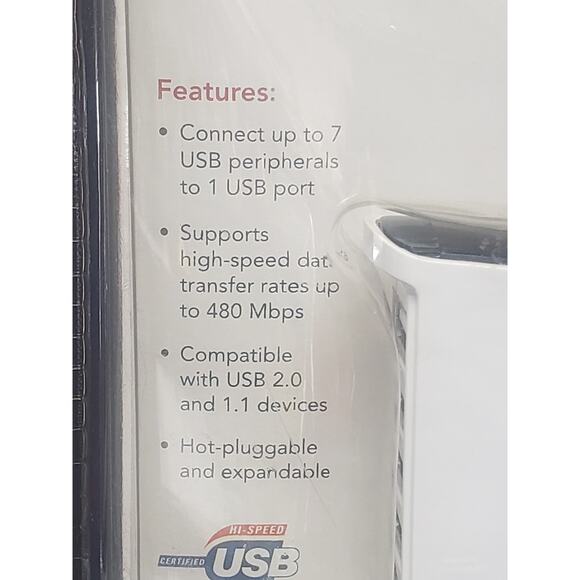 Tripp-Lite USB 2.0 & 1.1 Device Hub - 7 Port Model No. U222-007-R Data Transfer - Picture 8 of 11